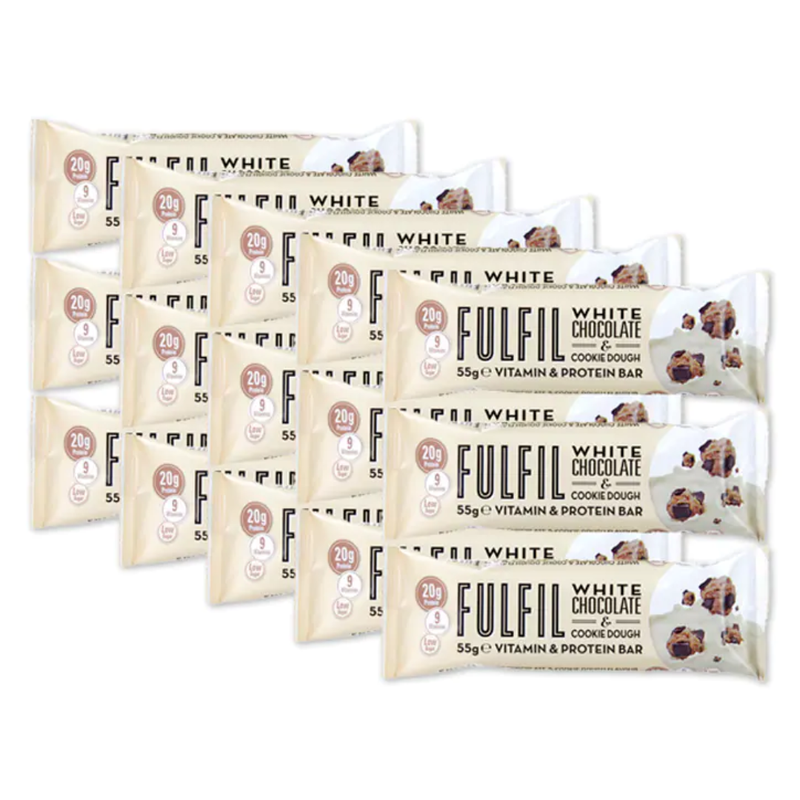 Fulfil White Chocolate & Cookie Dough 15 x 55g | London Grocery