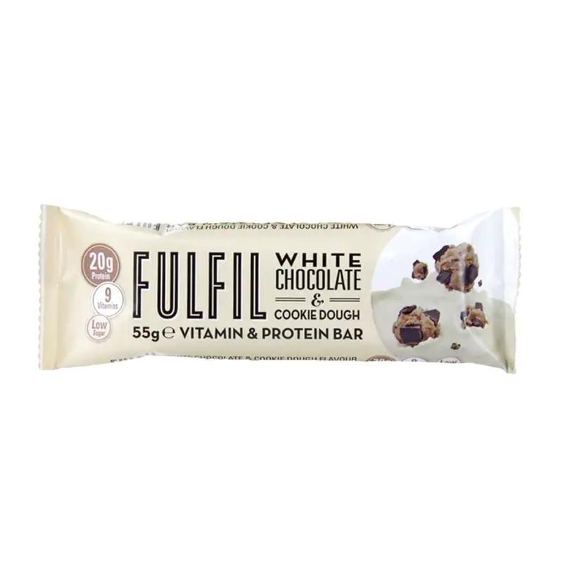 Fulfil White Chocolate & Cookie Dough Bar 55g | London Grocery