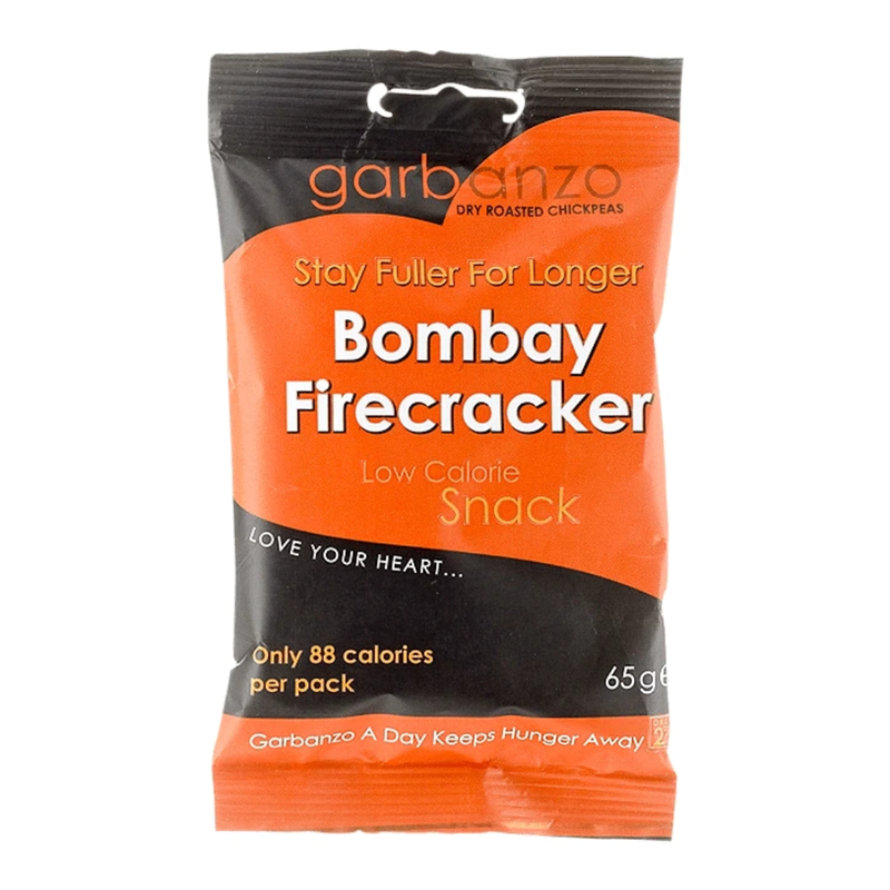 Garbanzo Dry Roasted Chickpeas Bombay Fire Cracker 65g | London Grocery