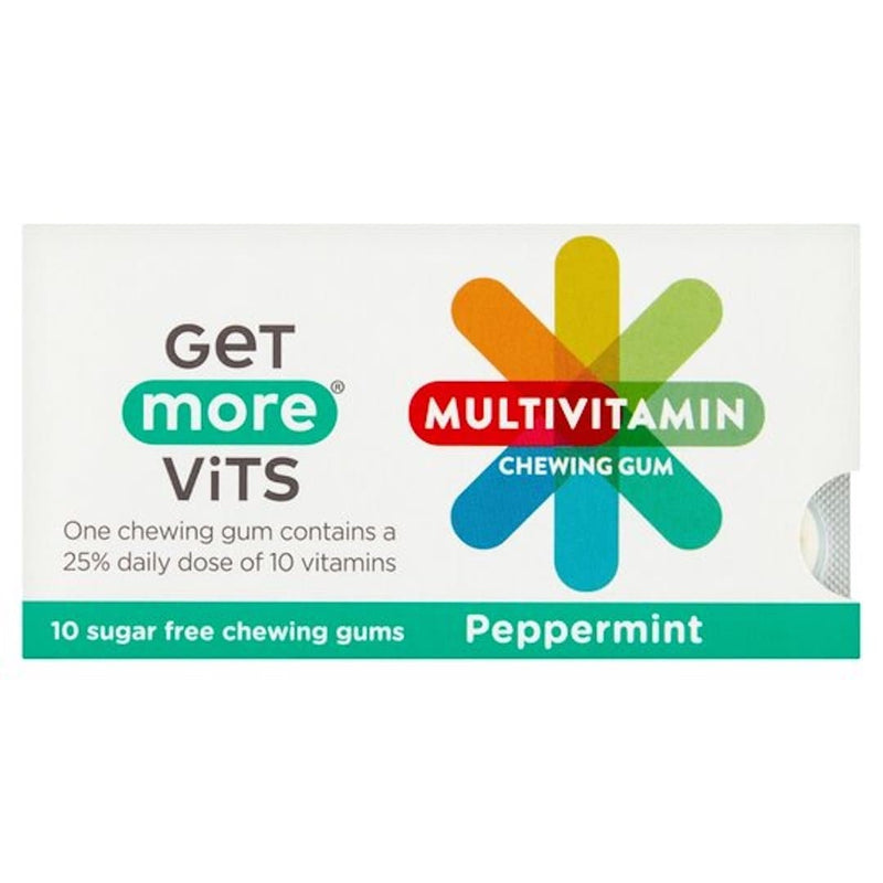Get More Multi Vitamins Peppermint Chewing Gum 10 Pack-London Grocery