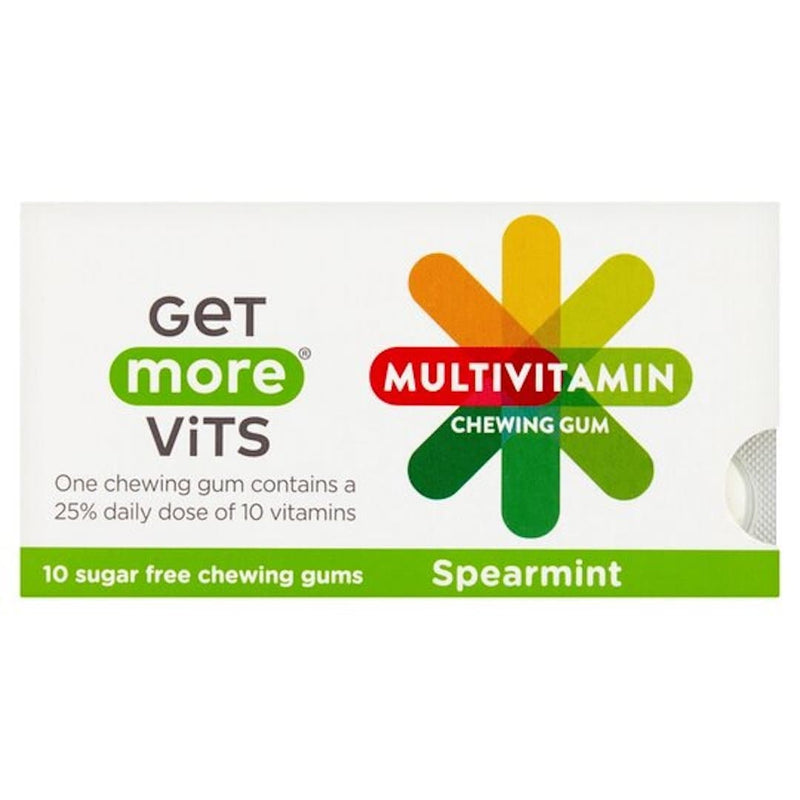 Get More Multi Vitamins Spearmint Chewing Gum 10 Pack-London Grocery