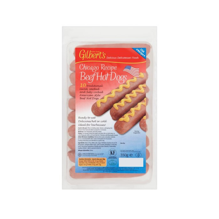 Gilberts American Hot Dogs 350gr-London Grocery