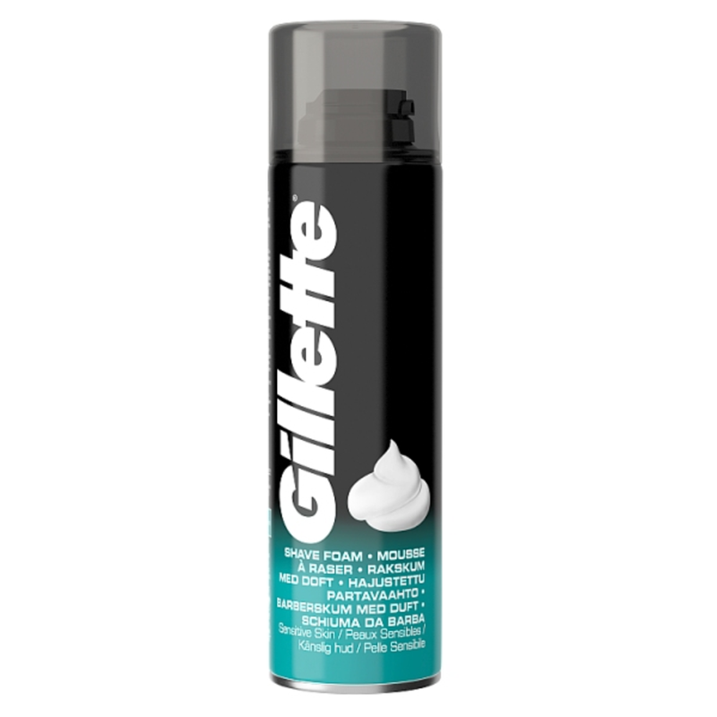 Gillette Classic Men's Shaving Foam Sensitive 200ml - London Grocery