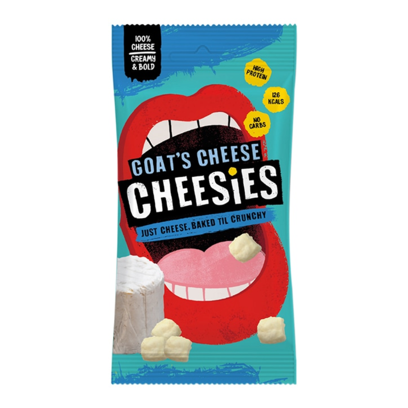 Cheesies Goats Cheese Crunchy Popped Cheese 20g | London Grocery