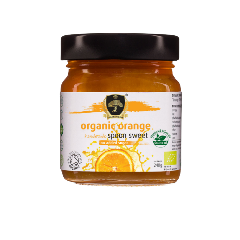 Golden Virgin Organic Orange Spoon Sweet 240G-London Grocery
