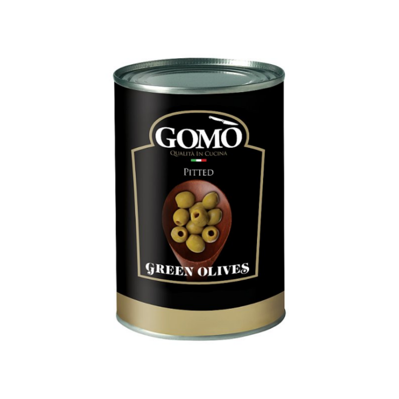 Gomo Pitted Green Olives 4.15kg x 3 cases - London Grocery