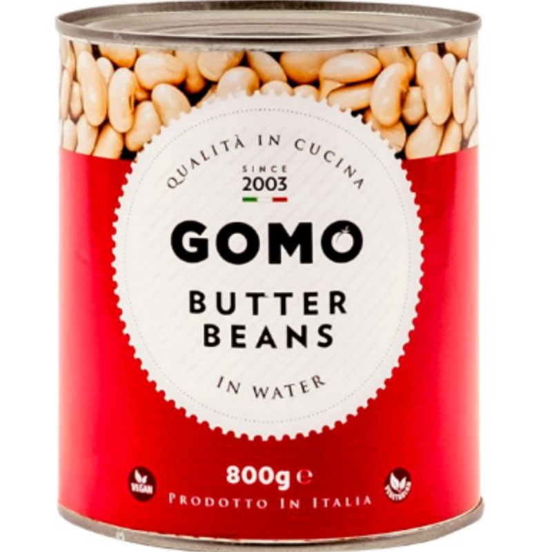 Gomo Butter Beans in Water 800g x 6 - London Grocery