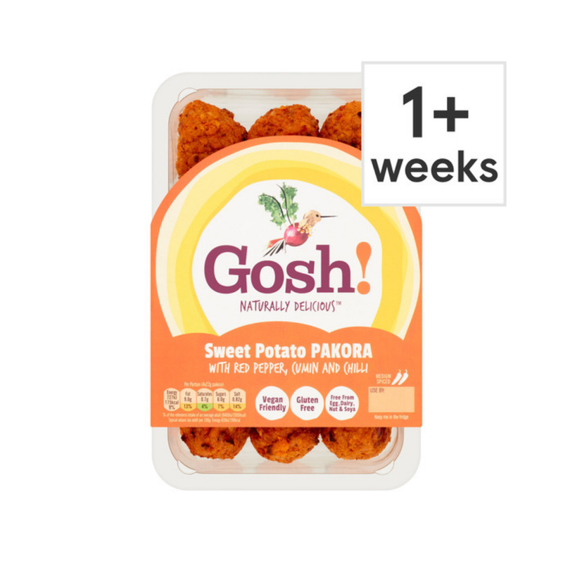 Gosh Great Food Sweet Potato Pakora 300gr-London Grocery