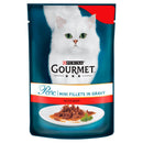 Gourmet Perle Cat Food Mini Fillets Beef in Gravy 85g - London Grocery