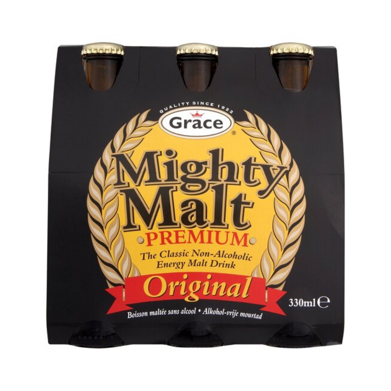 Grace Mighty Malt Drink 6 X 330ml-London Grocery