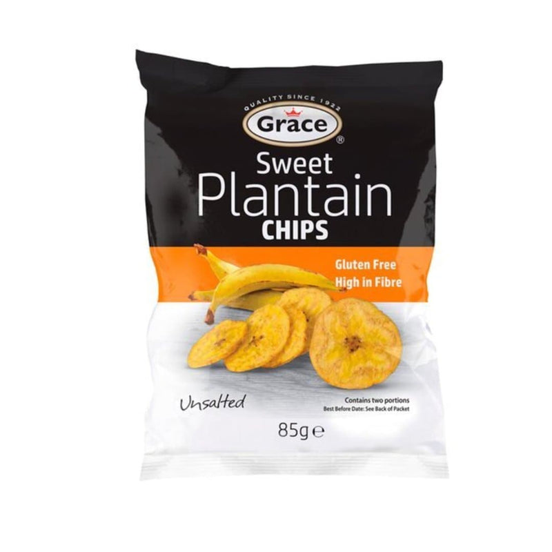 Grace Sweet Ripe Plantain Chips Unsalted 85gr-London Grocery