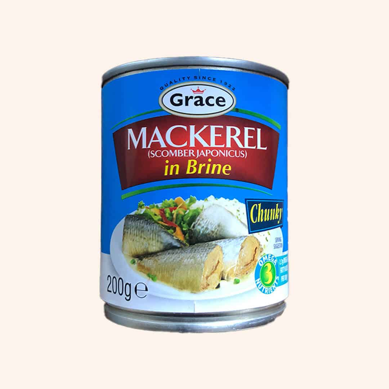 Grace Mackerel in Brine 12 x 200g | London Grocery