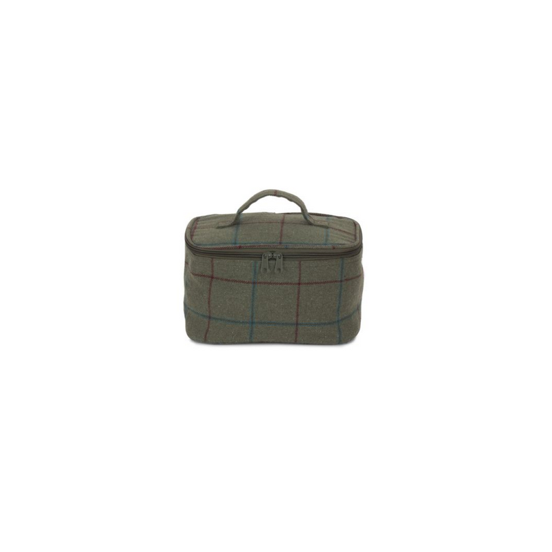 Small Green Tweed Cooler Bag | London Grocery