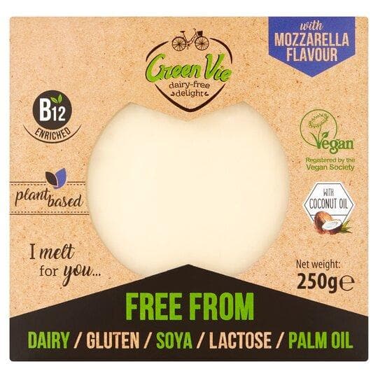 Green Vie Vegan Mozzarella Flavour Block 250gr-London Grocery