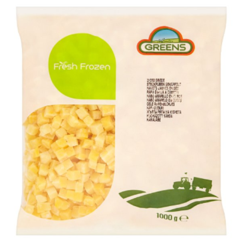 Greens Fresh Frozen Diced Swede 1000g x 1 Pack | London Grocery