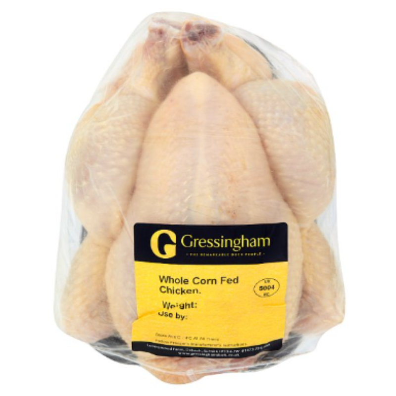 Gressingham Whole Corn Fed Chicken 1.2Kg x 1 Pack | London Grocery