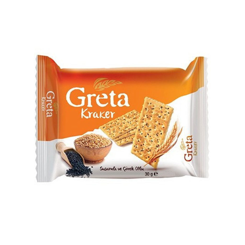 Greta Sesame and Black Cumin Crackers 120gr -London Grocery