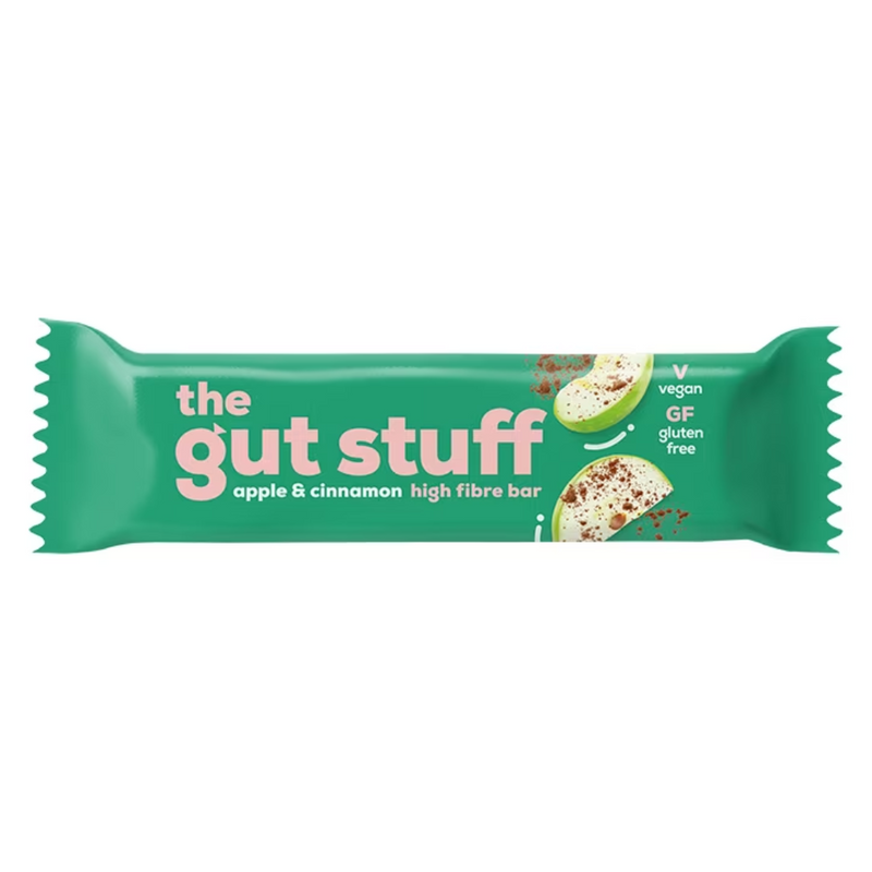 The Gut Stuff Good Fibrations Apple & Cinnamon Snack Bar 35g | London Grocery