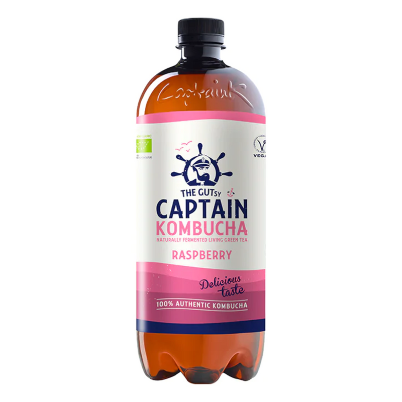 The GUTsy Captain Kombucha Raspberry Bio-Organic Drink 1L | London Grocery