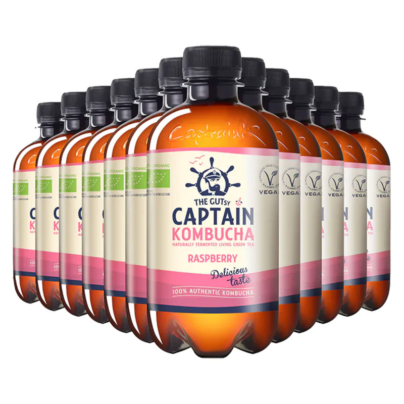 The GUTsy Captain Kombucha California Raspberry Bio-Organic 12 x 400ml | London Grocery