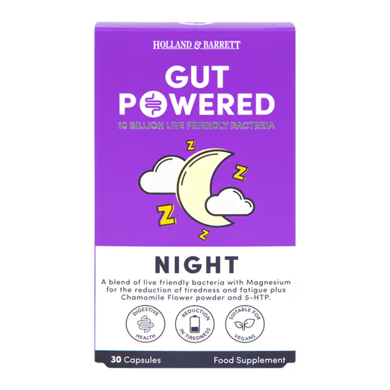 Holland & Barrett Gut Powered Night 30 Capsules | London Grocery