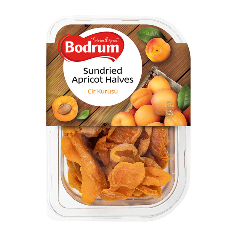 Bodrum Sundried Halved Apricots 200gr -London Grocery