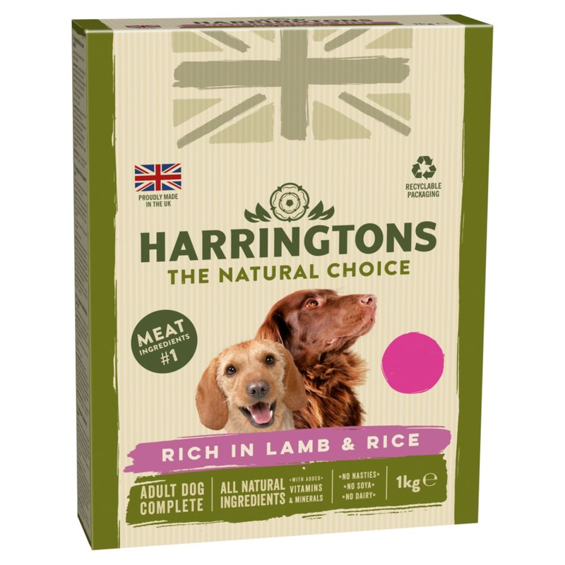 Harringtons Rich in Lamb & Rice Complete Dry Adult Dog Food 1kg - London Grocery