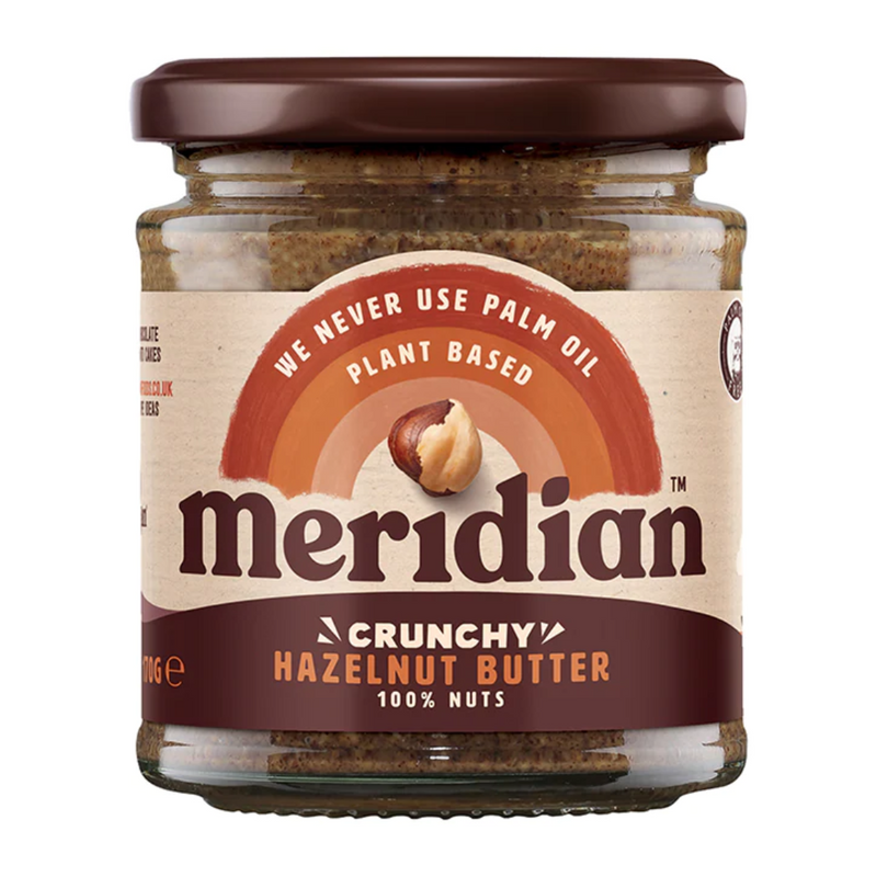 Meridian Natural Hazelnut Butter Whole Nut Spread 170g | London Grocery