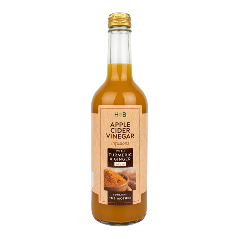 Holland & Barrett Apple Cider Vinegar with Turmeric & Ginger 500ml | London Grocery