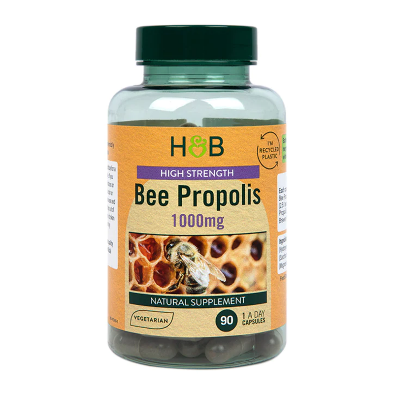 Holland & Barrett Bee Propolis 1000mg 90 Capsules | London Grocery