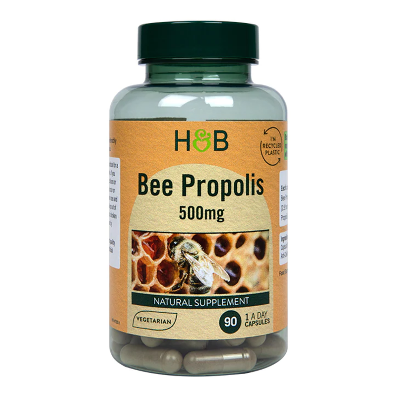 Holland & Barrett Bee Propolis 500mg 90 Capsules | London Grocery