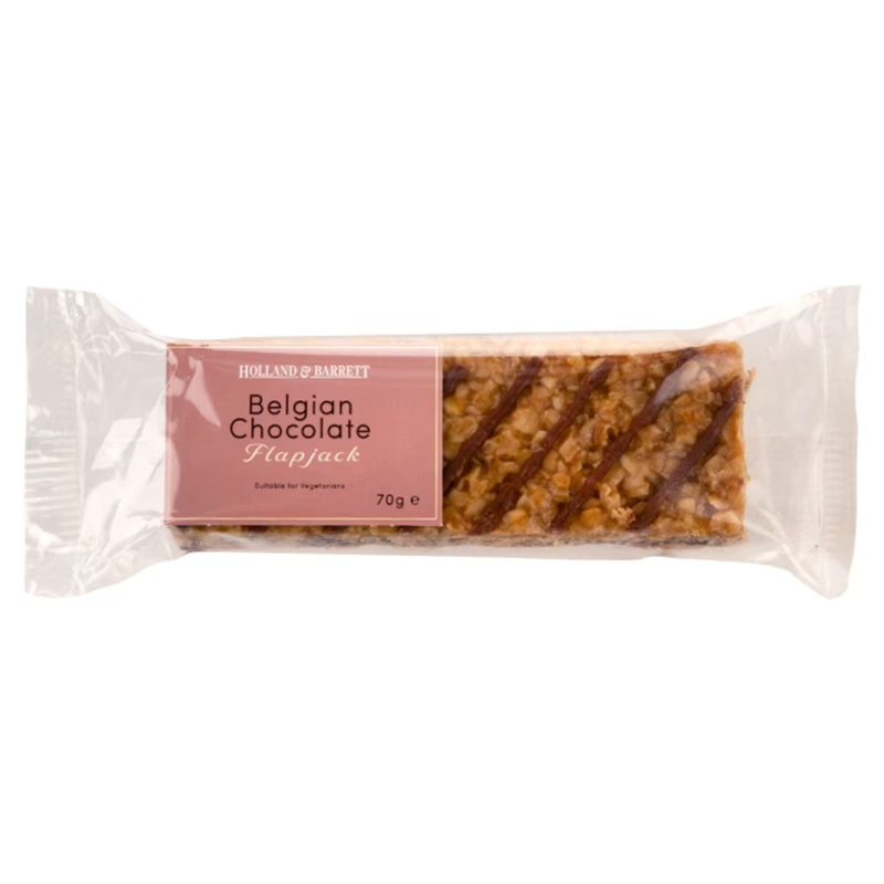 Holland & Barrett Belgian Chocolate Flapjack 70g | London Grocery