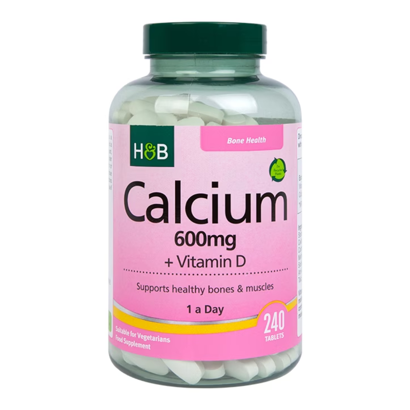 Holland & Barrett Calcium 600mg & Vit D 240 Tablets | London Grocery