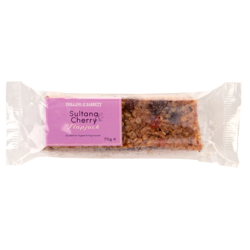 Holland & Barrett Cherry & Sultana Flapjack 70g | London Grocery