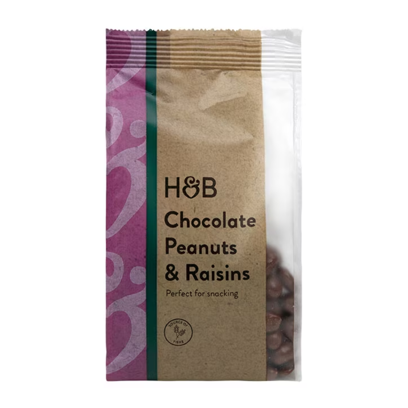 Holland & Barrett Chocolate Peanuts & Raisins 250g | London Grocery