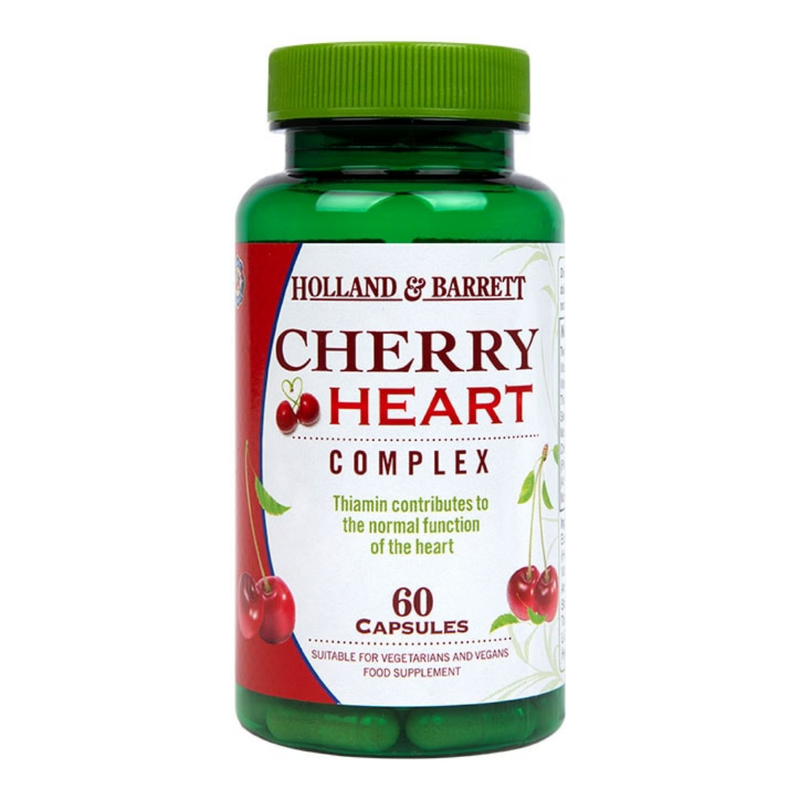 Holland & Barrett Cherry Heart 500mg 60 Capsules | London Grocery
