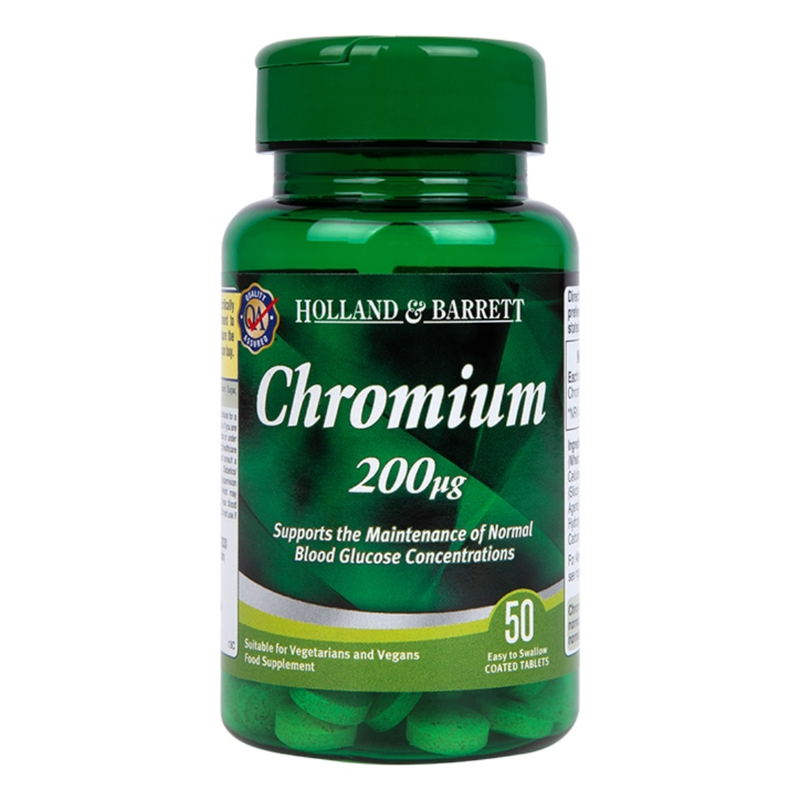 Holland & Barrett Chromium 50 Tablets 200ug | London Grocery
