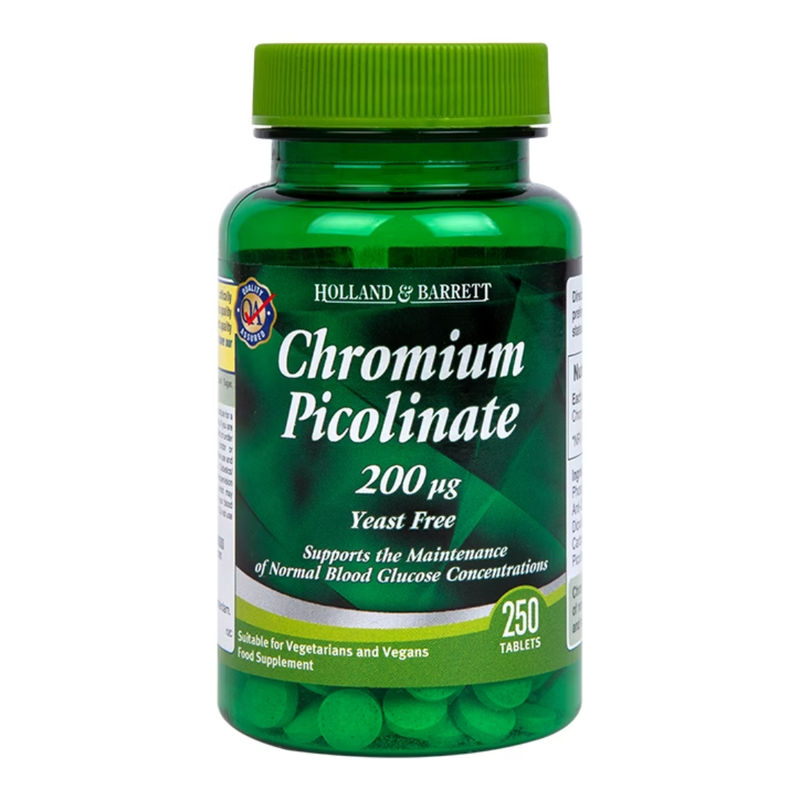 Holland & Barrett Chromium Picolinate 250 Tablets 200ug | London Grocery