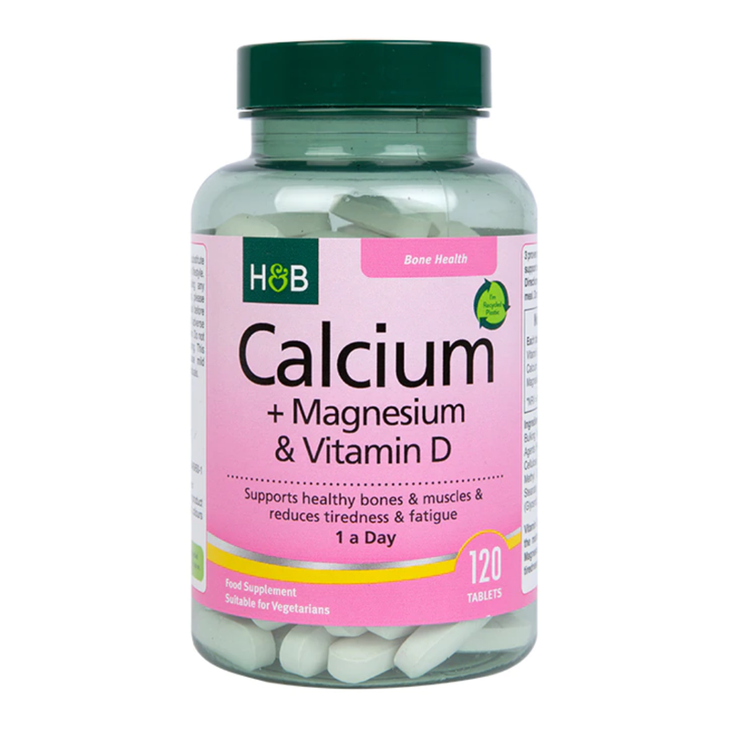 Holland & Barrett Calcium + Magnesium & Vitamin D 120 Tablets | London Grocery