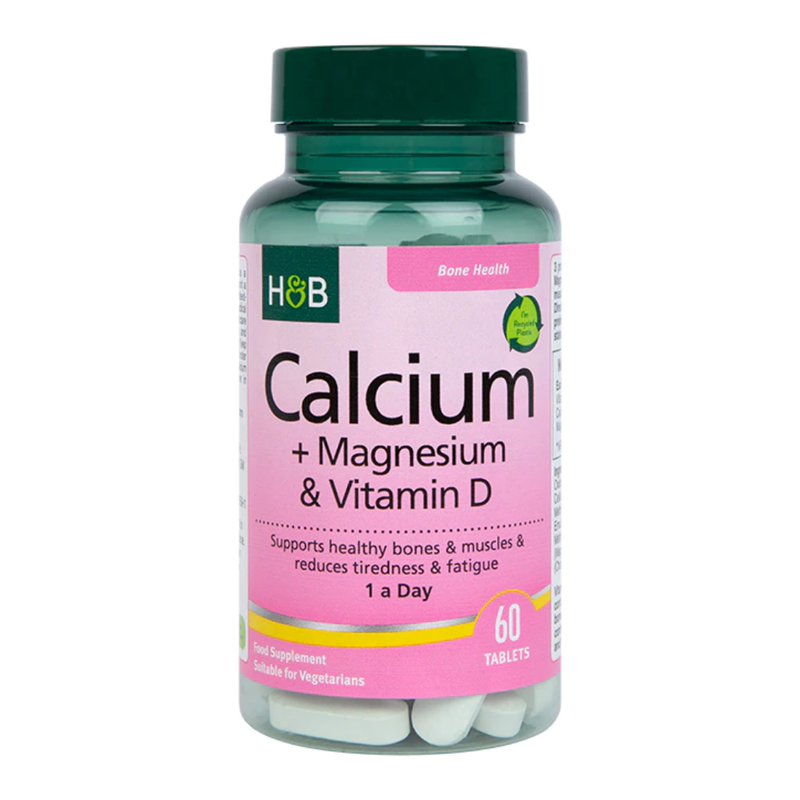 Holland & Barrett Calcium + Magnesium & Vitamin D 60 Tablets | London Grocery