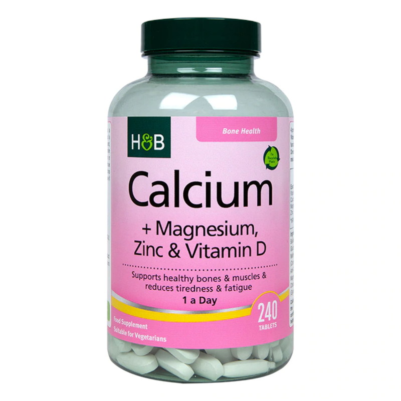 Holland & Barrett Calcium Magnesium Vitamin D & Zinc 240 Tablets | London Grocery