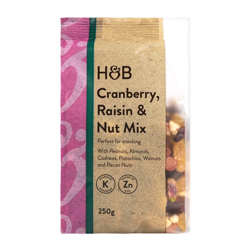 Holland & Barrett Cranberry, Raisin & Nut Mix 250g | London Grocery