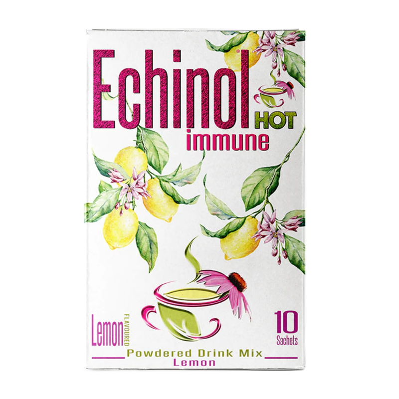 Echinol Hot Immune Powdered Drink Mix Lemon Flavoured 10 Sachets | London Grocery
