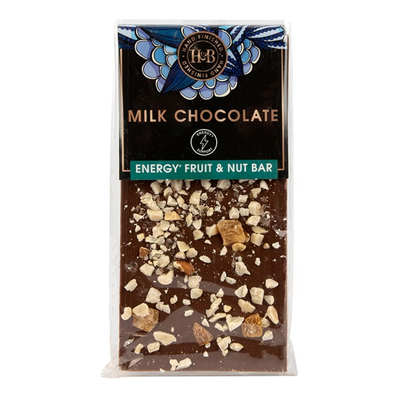 Holland & Barrett Energy Milk Chocolate Fruit & Nut Bar 111g | London Grocery