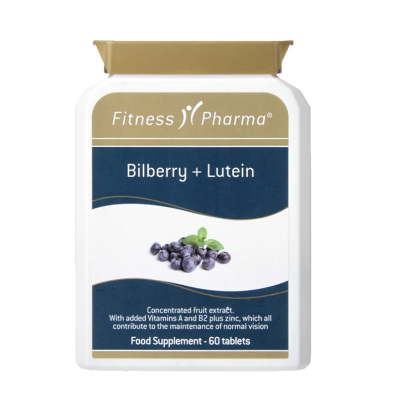 Fitness Pharma Bilberry & Lutein 60 Tablets | London Grocery