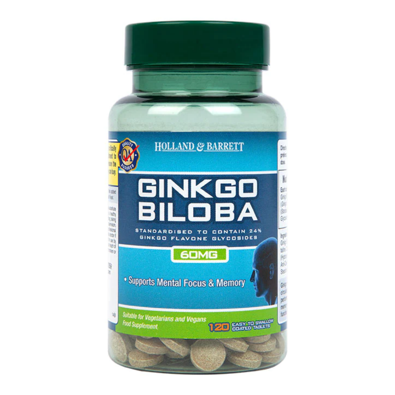 Holland & Barrett Ginkgo Biloba 120 Tablets 60mg | London Grocery