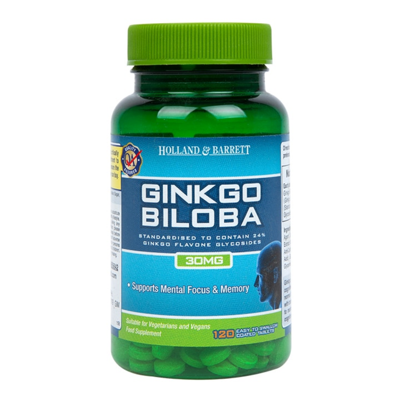 Holland & Barrett Ginkgo Biloba 120 Tablets 30mg | London Grocery