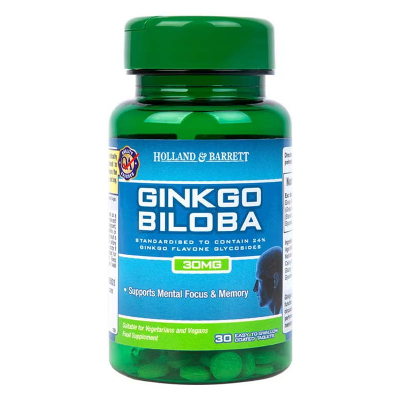 Holland & Barrett Ginkgo Biloba 30 Tablets 30mg | London Grocery