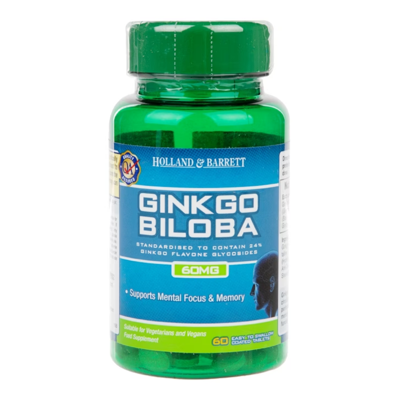 Holland & Barrett Ginkgo Biloba 60 Tablets 60mg | London Grocery