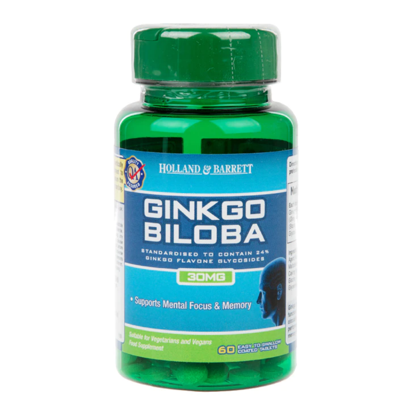 Holland & Barrett Ginkgo Biloba 60 Tablets 30mg | London Grocery